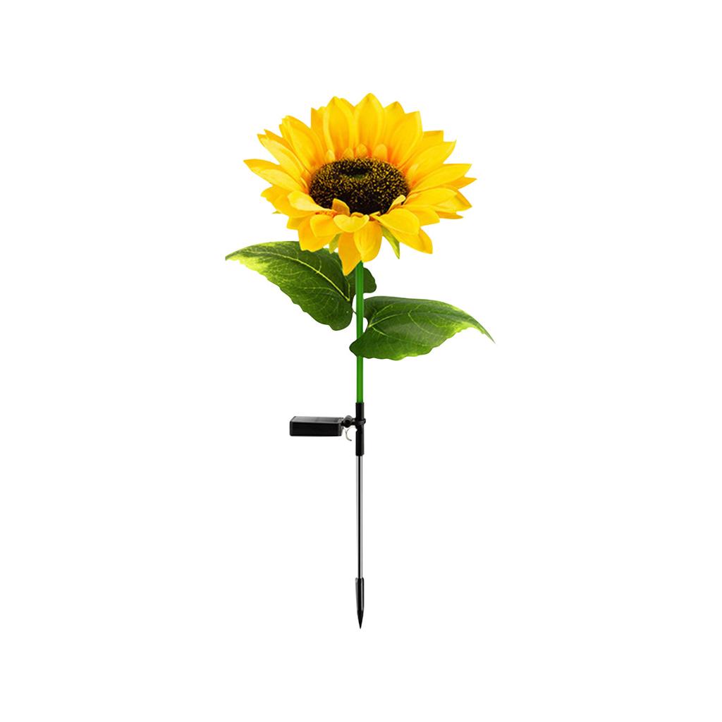 Solar Powered Sunflower Garden Lights Bright Sunflower LED Outdoor Decorative Post Lights Suitable For Yard, Terrace, IP65 , Great Gardening Gift