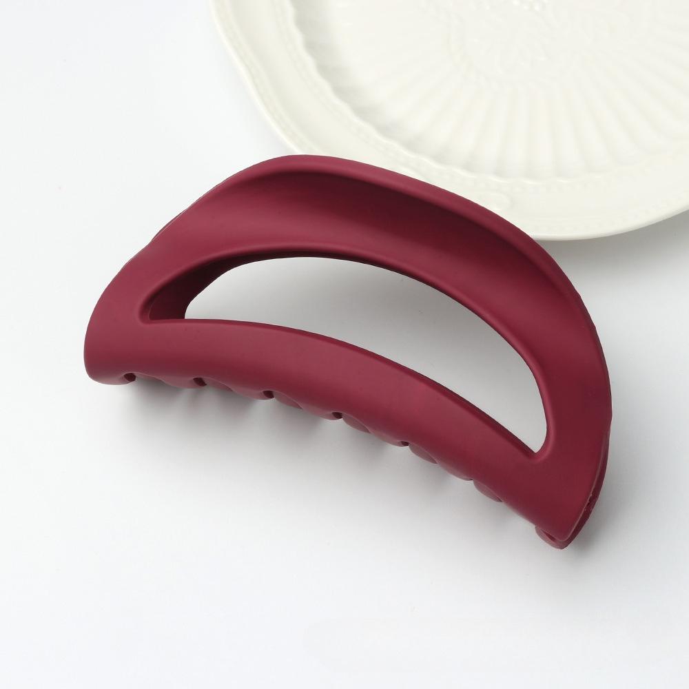 Grab and Clip High-end Hair Style, Back of The Head Windbreaker Rack, Solid Color Shark Hair Clip, Simple Rubber Texture