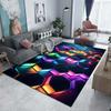 3D Colored Cubes Printed Carpet for Living Room Bedroom Bedside Bathroom Floor Mat Area Rugged Sofa Mat Home Decor Large Size