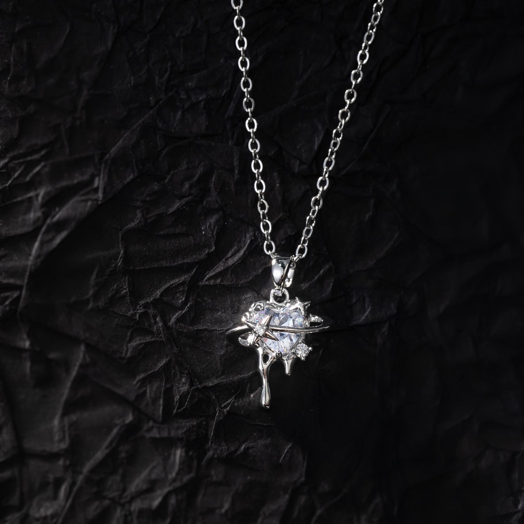 Elegant Heart Necklace for Women - Chic, Minimalist Clavicle Chain серебряный