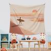 Beach Coastal Wall Tapestry, Minimalist Summer Ocean Wall Tapestry Hanging for Bedroom Beach House, Beachy Trendy Ocean