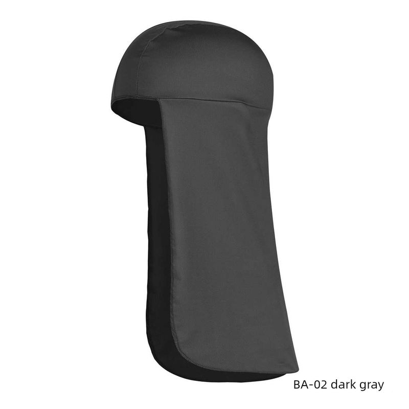 

Liner Hat Amazon Closed Cap Outdoor Sports Summer Cycling. Cap Headscarf Hiking Long Tail Breathable Cape BA-02 dark gray All yards