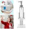 Nutcracker Soap Pump Dispenser Refillable Creative Shampoo Bottle Transparent Lotion Bottle For Kitchen Hotel Home Countertop