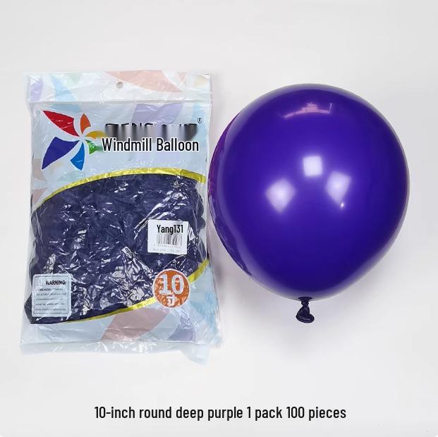 Windmill Pattern 10" Round Latex Balloons - Pack of 100 for Weddings & Birthdays