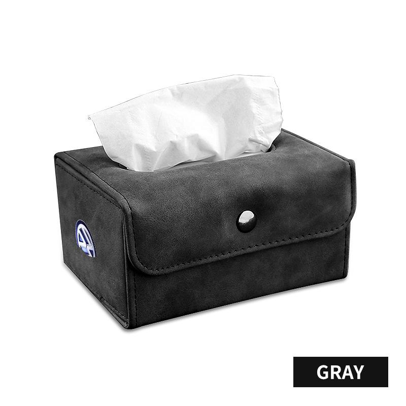 Multifunctional Leather Tissue Box Car Folding Tissue Box For Volkswagen VW Scirocco GOLF MK6 Polo Tiguan PASSAT Car Accessories
