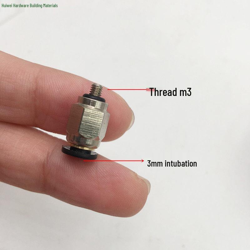 Pneumatic Mini Push-in Connector Set: PC4/6-M5, POC3-M5/4-M6, PL4-M3 Elbow