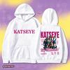 Felpa con cappuccio Pullover Stampa Ritratto Membro KATSEYE 60810-10 Oversize Casual Unisex Calda Pile Moda Streetwear