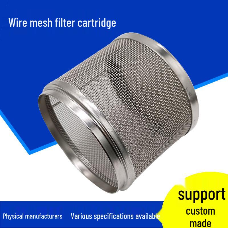 Stainless Steel Wire Mesh Filter Cartridge for Metal Valve Pipe