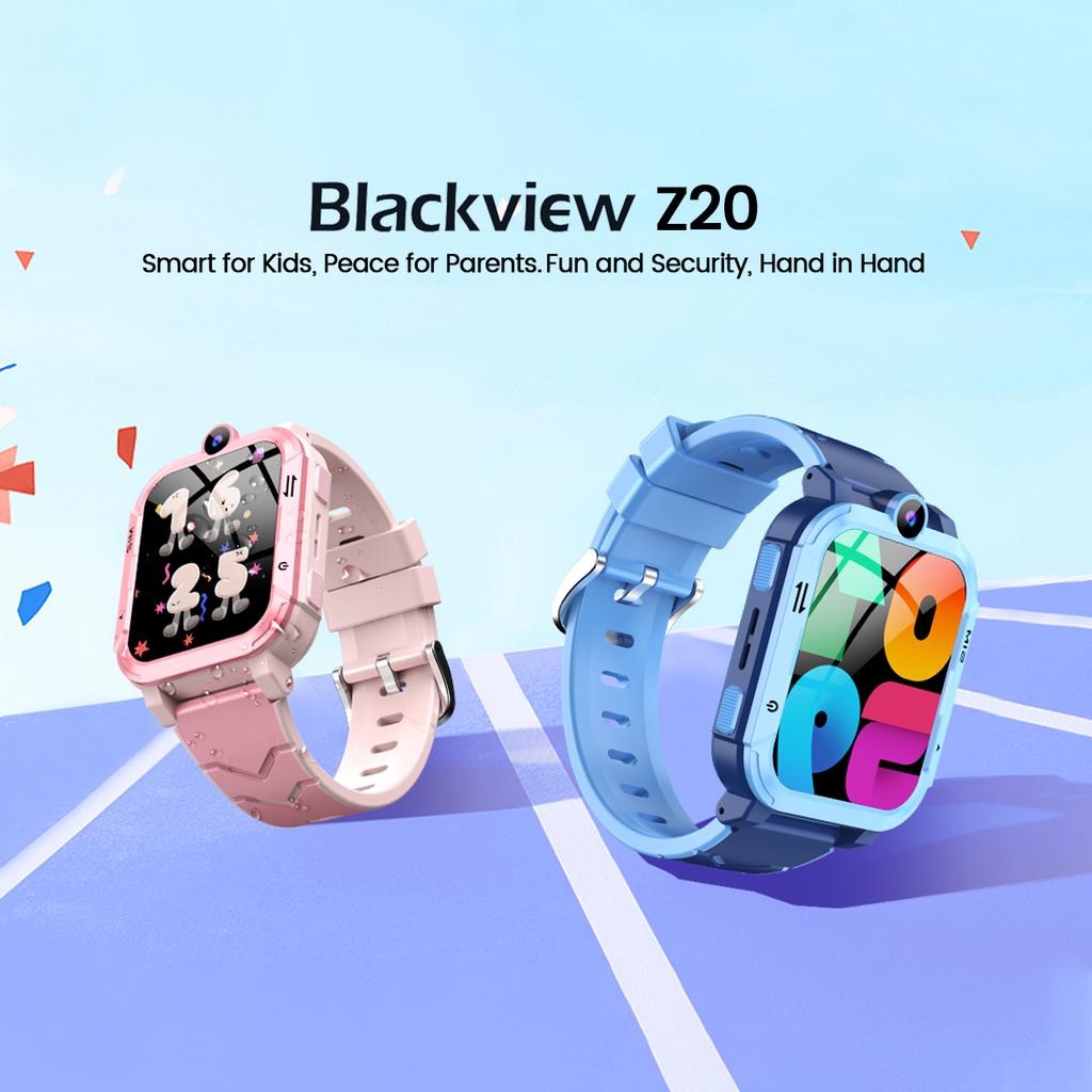 Blackview Smartwatch per bambini Z20, Videochiamata 4G, Localizzatore GPS, Batteria 800mAh, Impermeabile IP67, Chiamata SOS