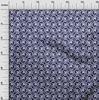 oneOone Georgette Viscose Dark Blue Fabric Block Quilting Supplies Print Sewing Fabric By The Yard 42 Inch