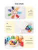 Montessori Color Sorting Cups & People Game: 7 Colors, Beads & Clips for Ages 1-4 Early Education