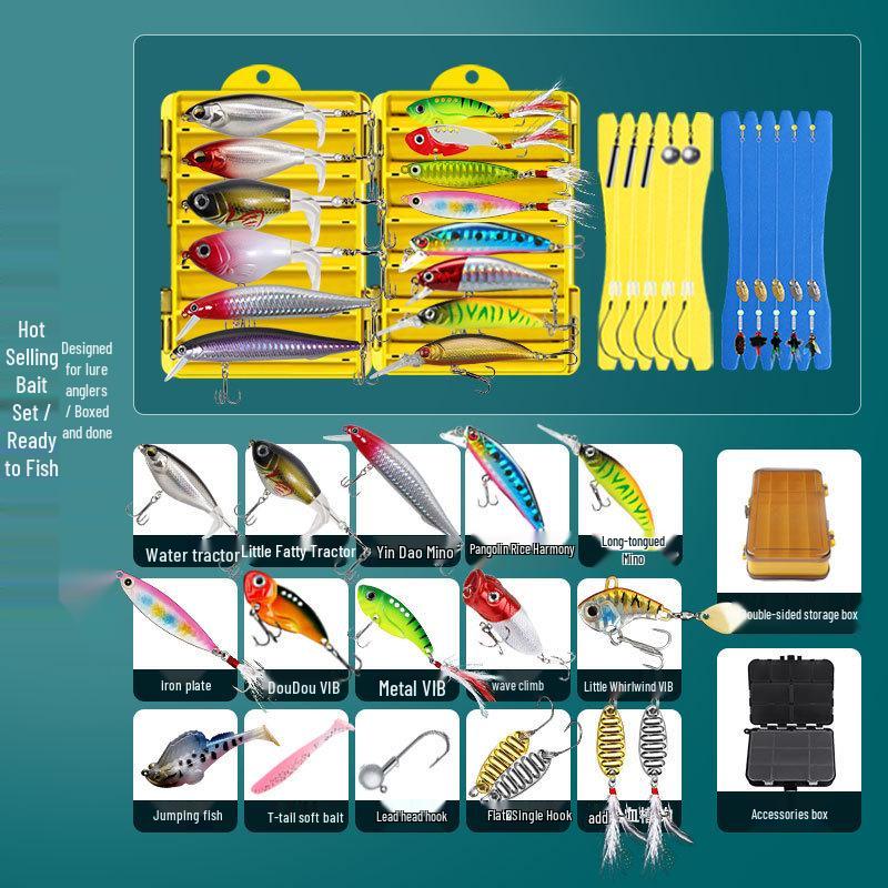 Comprehensive Beginner Fishing Kit: Lures, Soft Baits, Imitation Baits & Jigs for Freshwater Fishing
