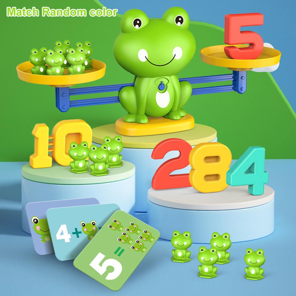 Funny Frog Scale Children's Early Education Toys Mathematical Intelligence Math Toys Funny Frog Scale Balance Toy Teaching