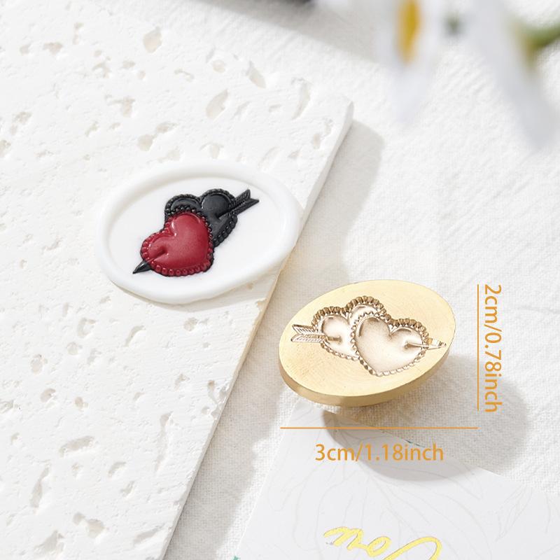 High-end Wax Seal Stamp Head About LoveEnvelope Wedding Sealing Brass Stamp for Creative Decorative Invitations Cards Decoration