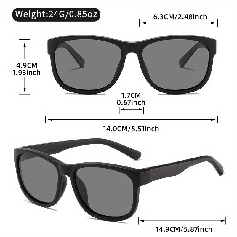 1 pár Unisex Polarizační Čtvercové Módní Sluneční Brýle - Lehký Fialový Třpytivý Rám, TAC Čočky pro Venkovní Sporty a Módu