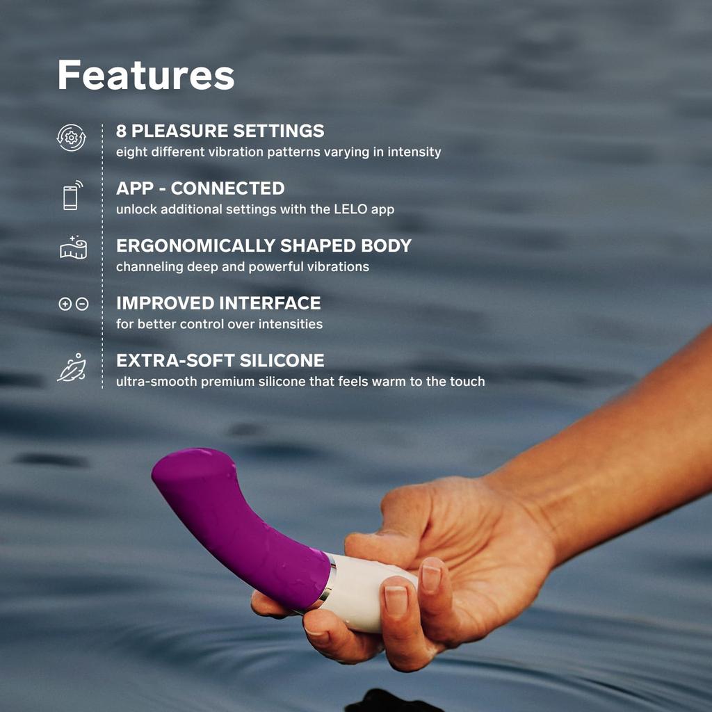 LELO GIGI 3 Female 8 Pleasure Female Sex Sex Powder Blue App-operable G-spot Vibrator, Settings, Vibrator, Toy, Toy,