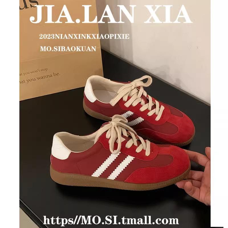 Dexun shoes women's flat-bottomed casual sports board shoes 2025 new spring and autumn Forrest Gump shoes versatile little white shoes niche sing