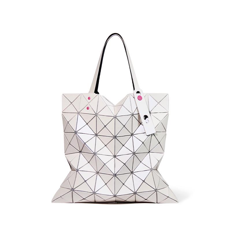 

Летняя сумка через плечо 2023 года с геометрическим узором в японском стиле и ромбовидным узором, цветовая вариация 6x6 белый/розовый