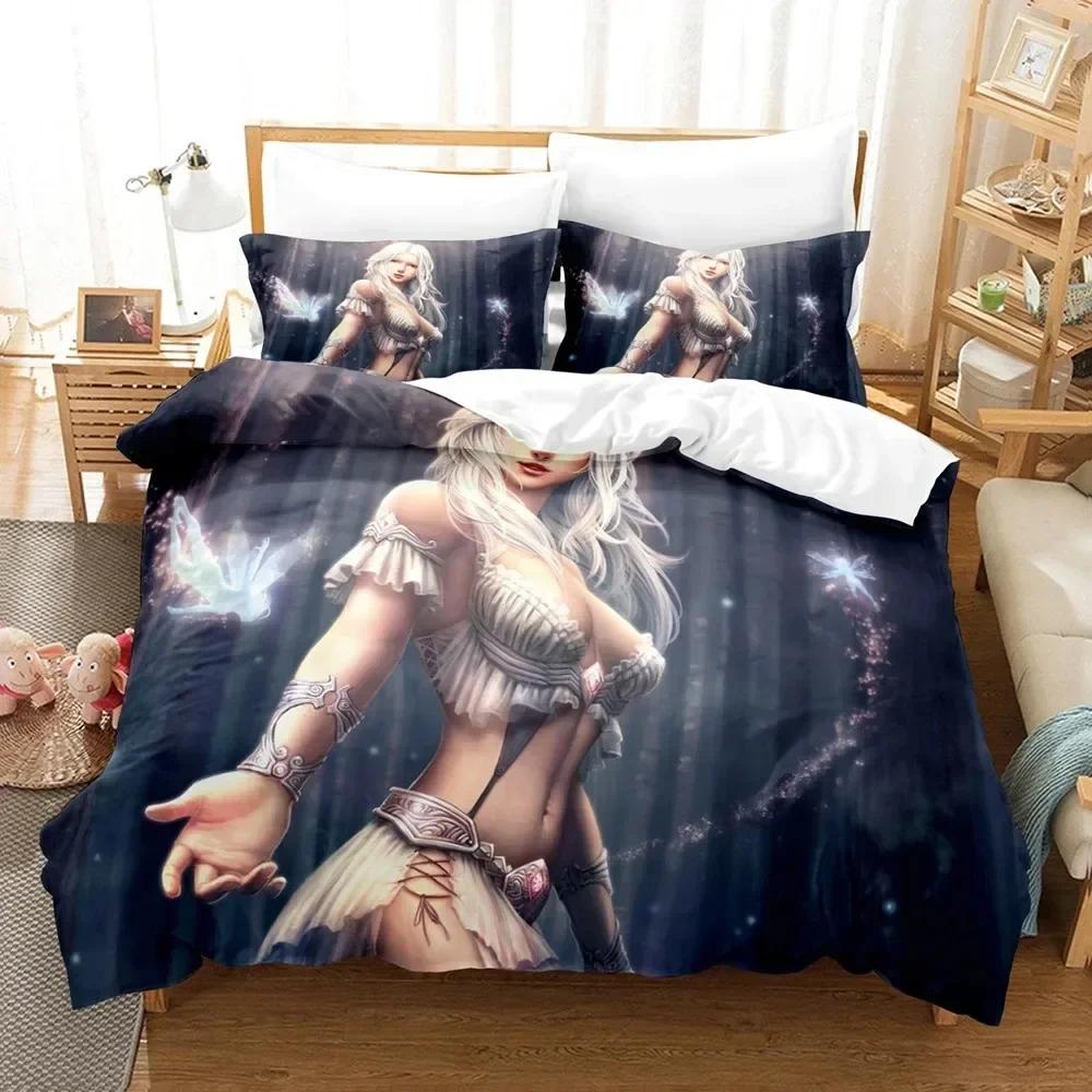 Comforter 3D Printed Fantasy Witch Dragon Alien World Bedding Set Bedroom Soft Modern S Comefortable Quilt