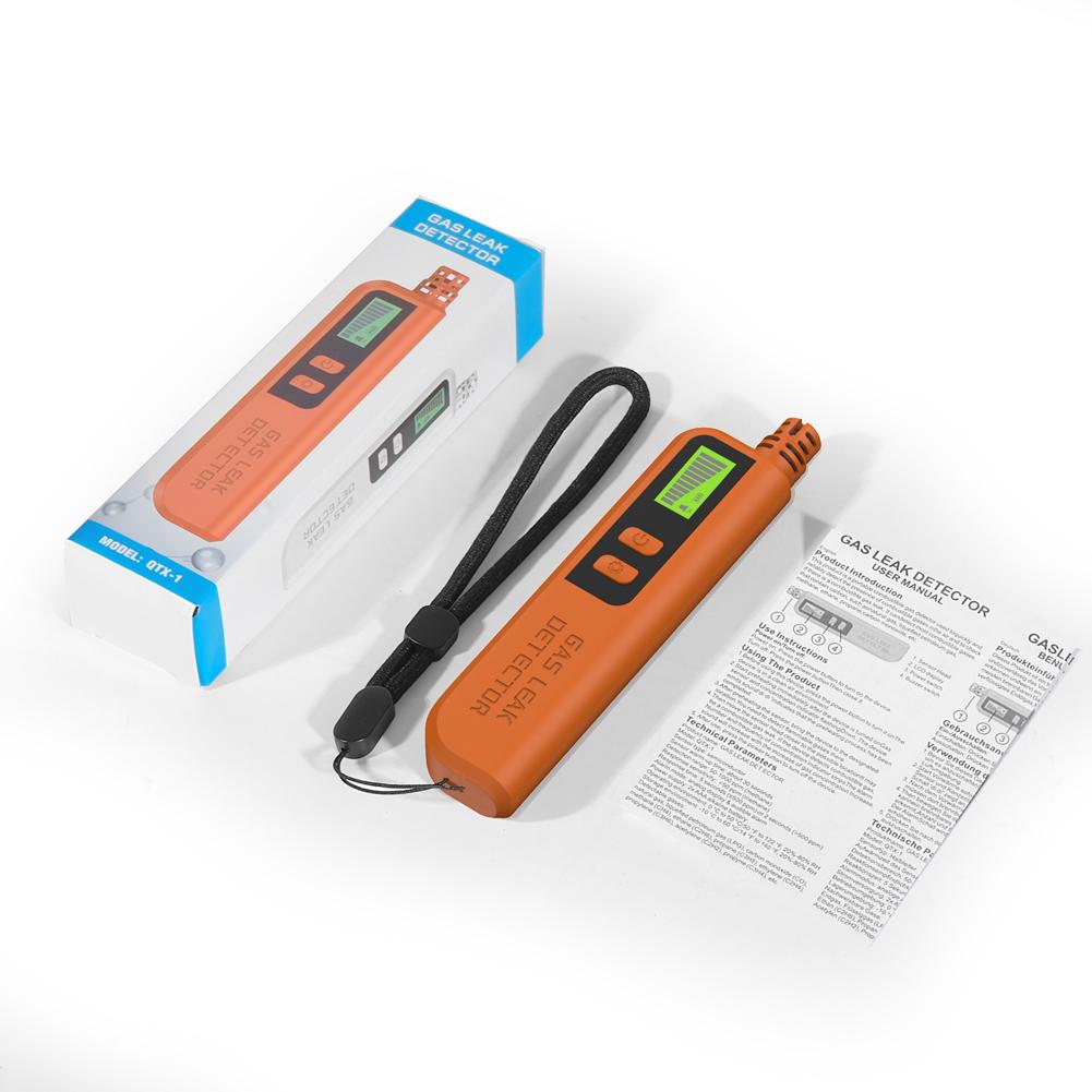 Gas Leak Detector with Audible & Visual Alarm Portable Gas Sniffer Combustible Gas Detector for Home Kitchen RV