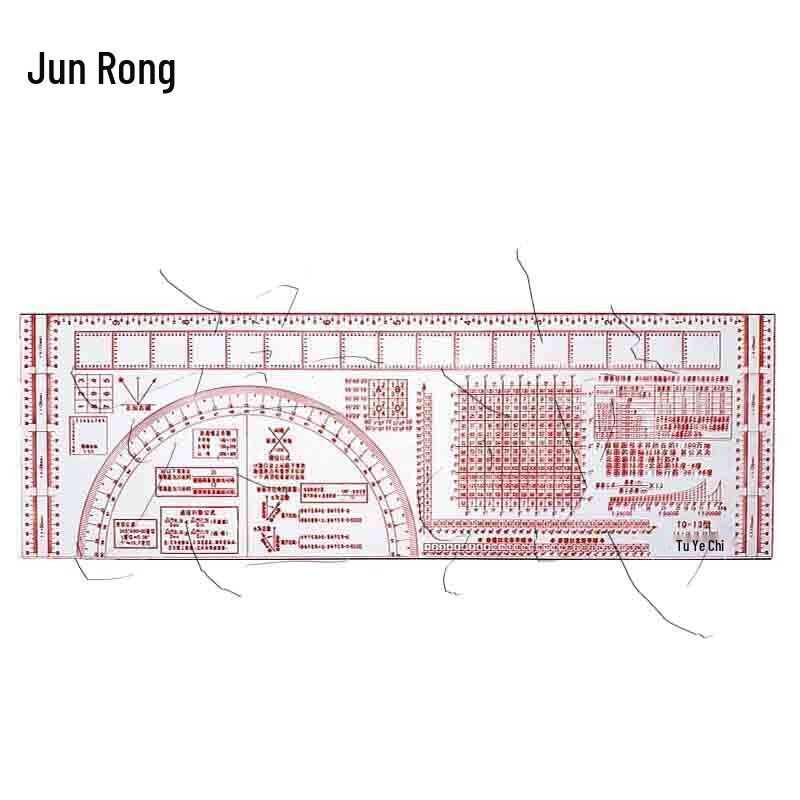 Junrong TQ-13 Elongated Multi-function Map Ruler