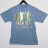 Vintage 1990s ALASKA USA Shiny Gold Metallic Forest NWT Unworn T Shirt Mens L