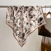 70cm New Fashion Square Scarf Women Floral Print Design Bandanas Lady Scarves Headband Handkerchief Hair Luxury Brand