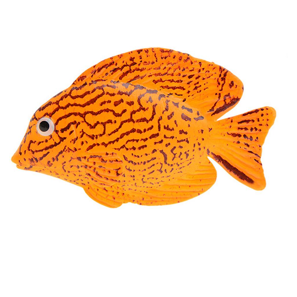 Artificial Silicone Fish for Aquarium Freshwater Saltwater for Tank Decoration Moving Floating Lifelike Tropical Fish