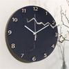 Elegant Simplistic Wood Wall Clock with Creative Crack Detail for Home Decors Battery Operated Round Hanging Clock