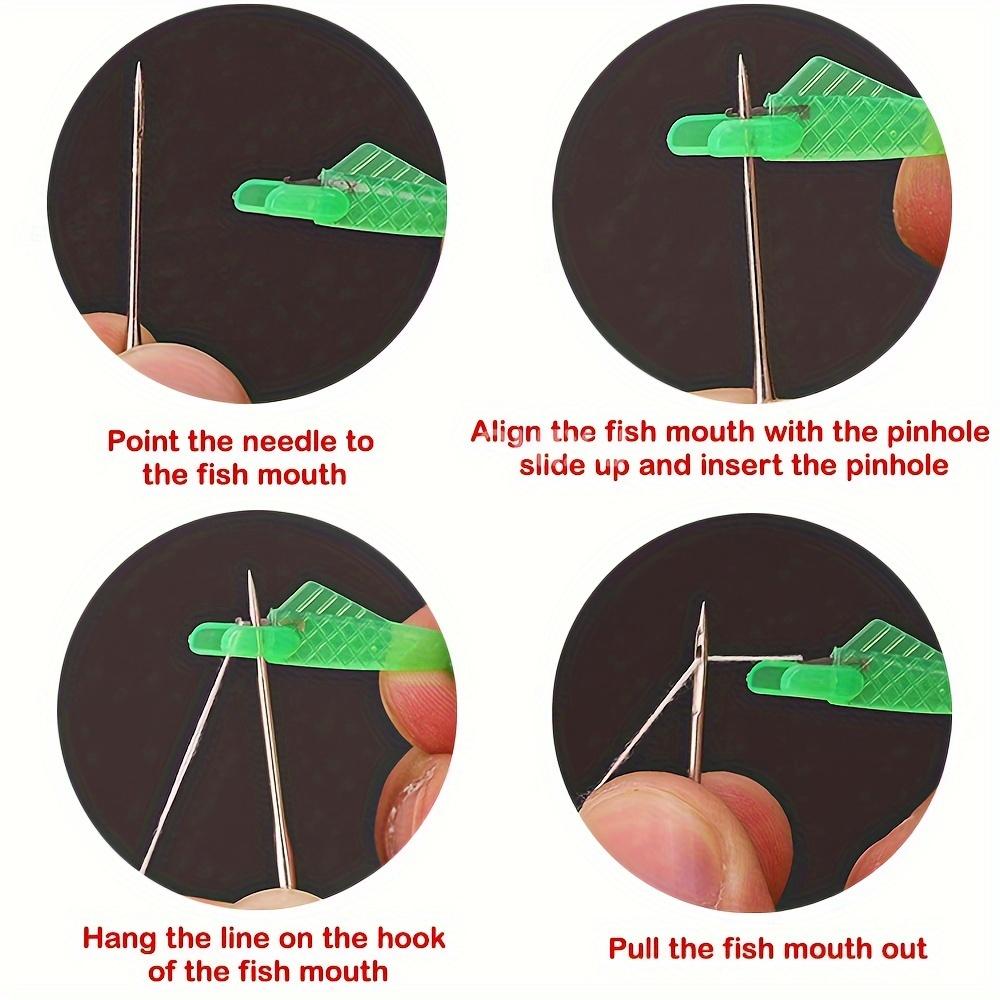 10pcs Mini Automatic Needle Threaders Easy Self-Threading Tool for Sewing Machines, Durable & Portable, Assorted Colors