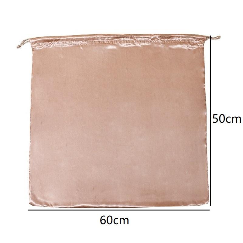 Silk Cloth Dust Bags Fashion Dustproof Travel Drawstring Pouch Thick Dust Cover Storage Bags Handbags