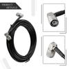 Cable de Antena GPS de 16.5 pies TNC Macho RA a Macho Ángulo Recto Para RTK GNSS