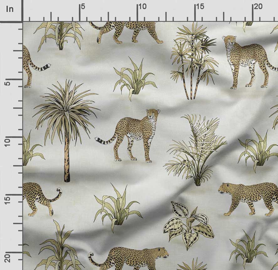 Soimoi Animals Print,  Cotton Cambric, Quilting Fabric Sold by The Yard 42 Inch Wide, Medium Weight Cotton Fabric, Sewing  Supplies,