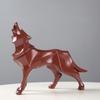 Hars Abstract Wolfbeeld Geometrische Dierenfiguren Wolfbeeldhouwwerk Ambachten Thuiskantoor Plank Bureau Decoratie Ornamenten