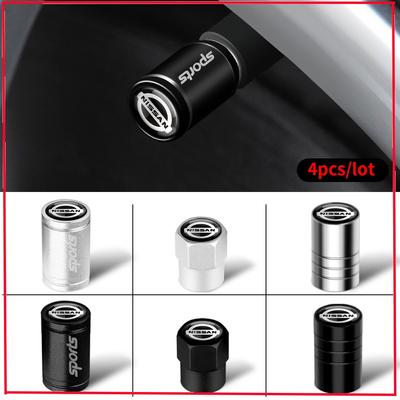 Nismo Logo Tire Valve Caps For 350Z 370Z Qashqai X-Trail Juke Leaf Sentra Note J10 Aluminum Alloy Wheel Air Stem Covers