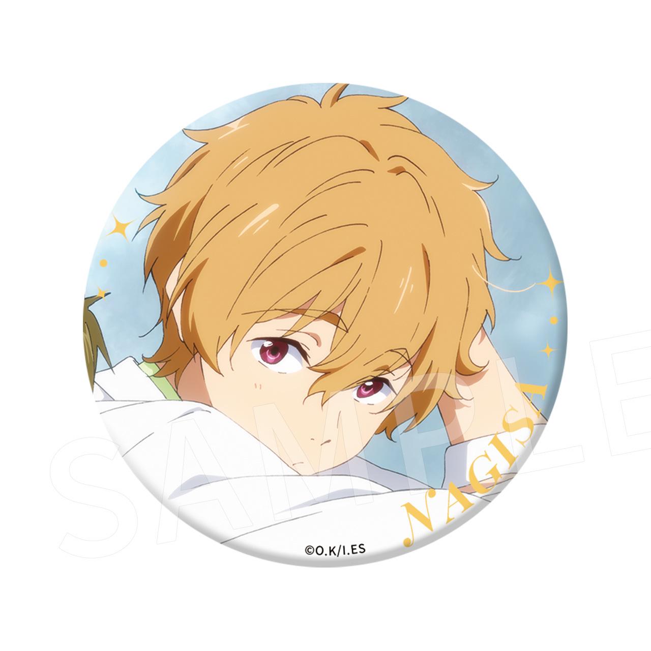 Genuine Boys  Swimming Club Magnetic Sticker Series - Matsuoka Rin & Nanase Haruka Merchandise 58x58mm