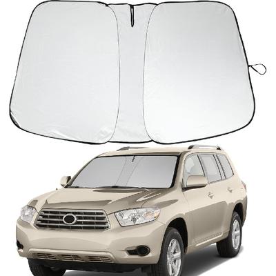 Pare-soleil de pare-brise avant adapté pour Toyota Highlander 2008-2013 Réflecteur UV Pliable Pare-soleil de voiture Pare-soleil de pare-brise pour Toyota Highlander