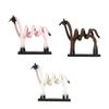 Abstract Line Hollow Horse Figurine Resin Animal Sculpture Craft Living Room Office Hollow Horse Figurine Home Decoration Gift
