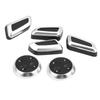 6Pcs Car Seat Adjustment Knob Button Switch Cover Trim for A3 A4 A5 A6 Q3 Q5