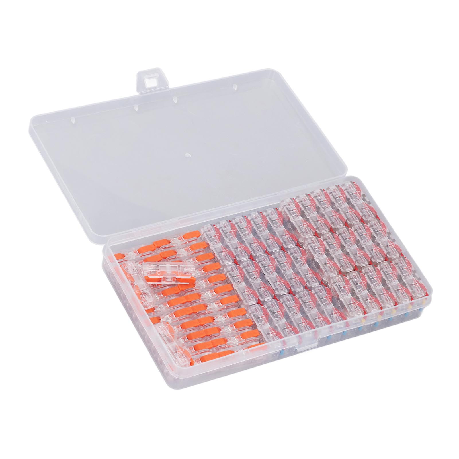 

55Pcs Mini Quick Connect Lever Nut Wire Connector PC Shell Strong Conductivity Lever Wire Terminals 250V 32A