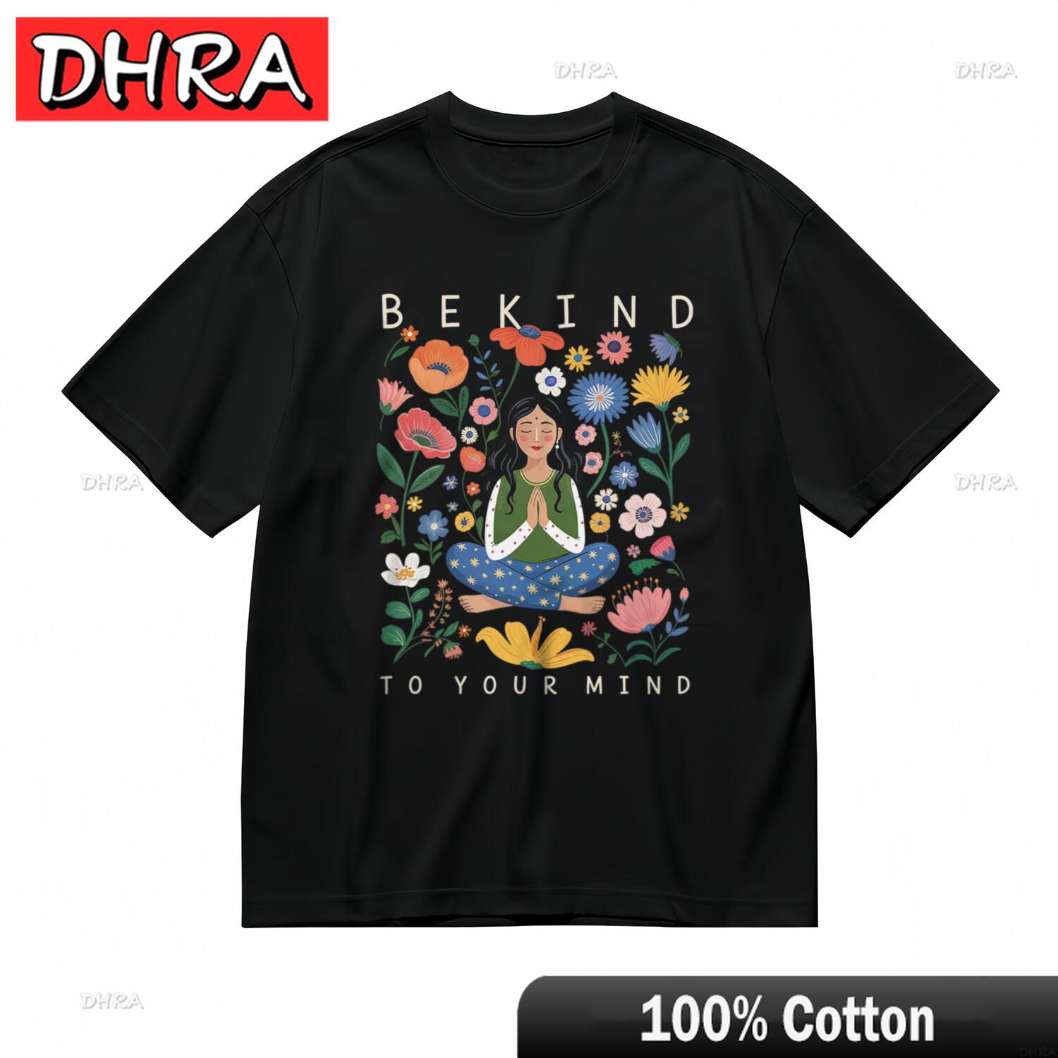 

Womens Classic TShirt Peaceful Lady with Colorful Blooms Graphic Tee Tops Shirts for Gift Idea TShirt Boys Saudi Arabia 3XL