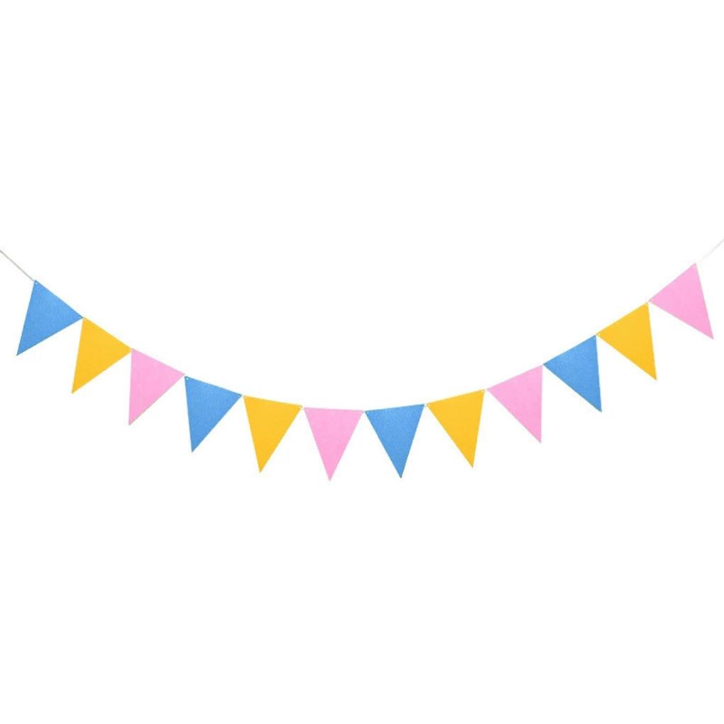 Easy To Install Installation of Garland for Quick Party Decorations Tough and Durable Cloth Banner Party Garland, Black and White