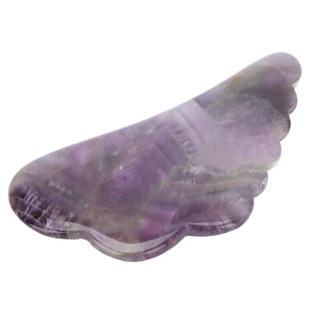 Amethyst Stone Guasha Board Portable Scraping Massage Tool for SPA Acupuncture Therapy Massage Face Lifting