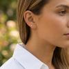 3 Paar Set Ohrstecker Edelstahl Herz Stern Schmetterling Mond Kirsch Klee Zirkonia Piercing Schmuck für Damen Anlaufgeschützt