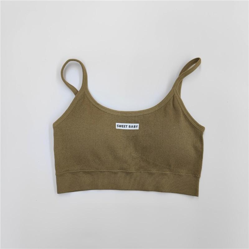 Høy midje Ermeløst Yoga Sett Kvinner Naken Følelse Racerback Sports-BH Treningsklær Todelt Sportsklær