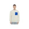 Puma Roaringwild X Crew Neck Pocket Sweatshirt With Color-Blocked Zipper Men Sweatshirt Ivory-White 532596-73