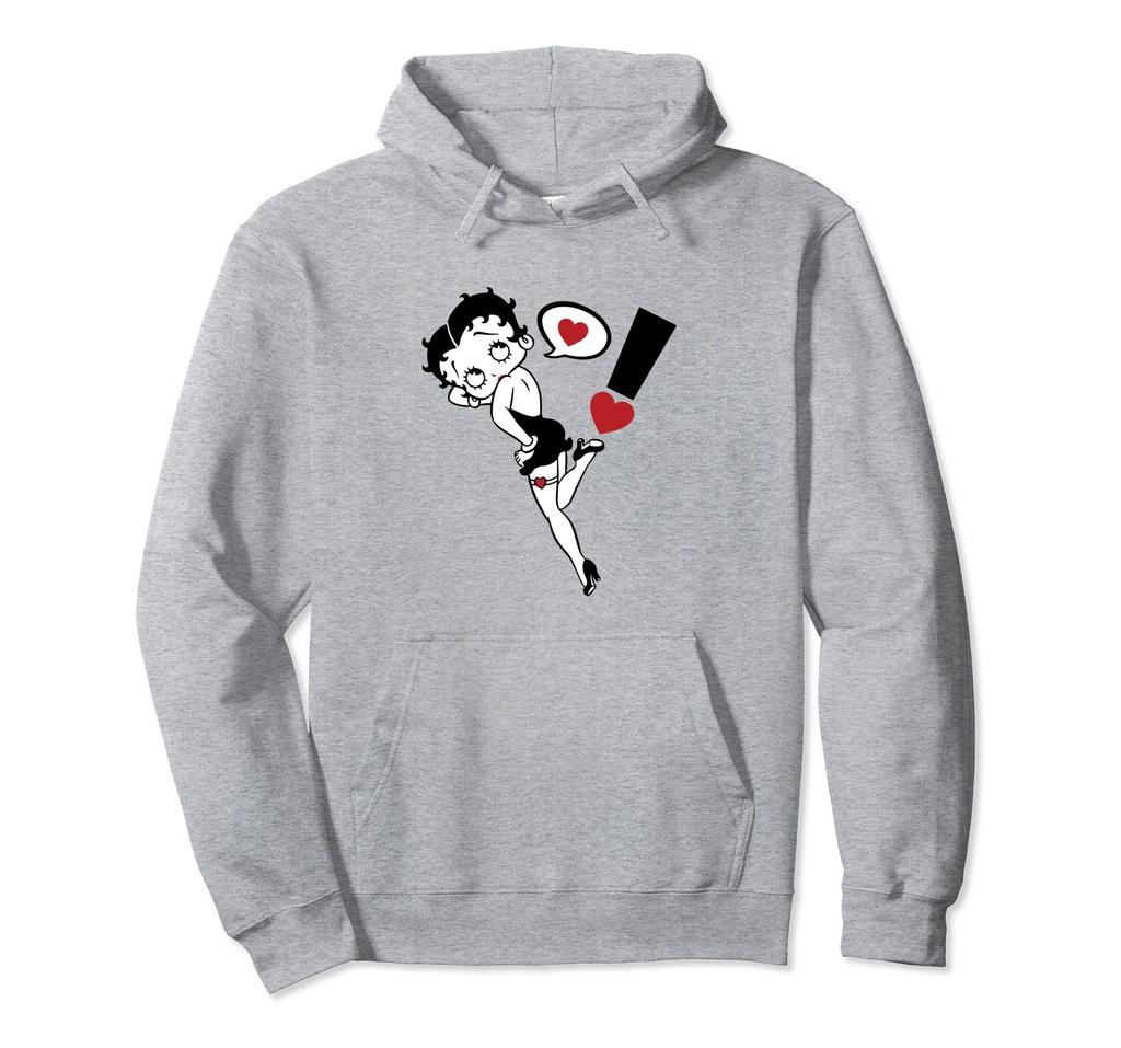 Betty Boop Exclamation Mark Heart Hoodie