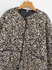 2024 Autumn Women's Cotton Animal Print Jacket - European & American Style Fashion