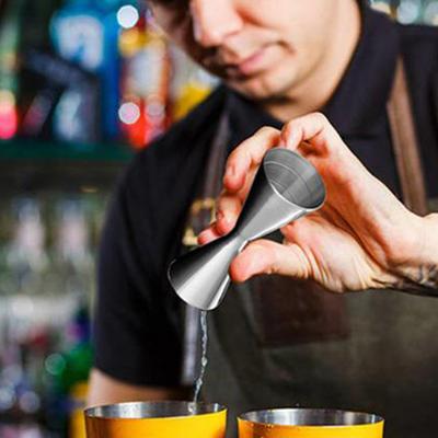 Great Decorative Non-slip Small Size Double Measure Cup Cocktail Jigger for Home Cocktail Jigger