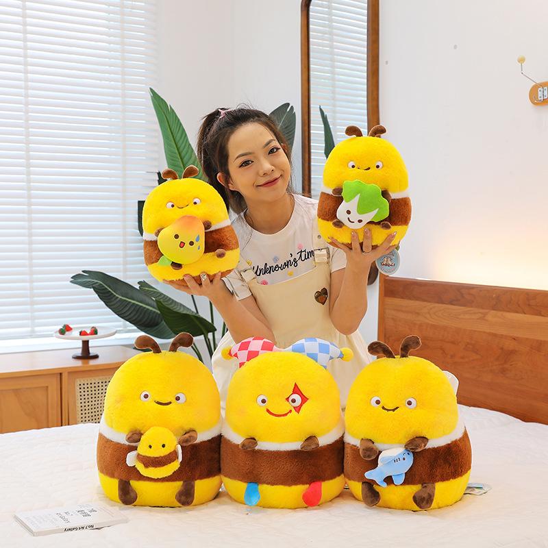 Toy Bee Stuffed Clown Mango Shark Vegetable Decoration Doll Pillow Gift Children